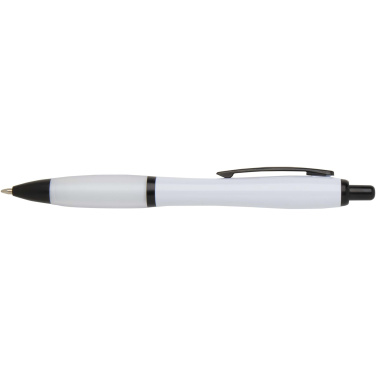 Logotrade corporate gifts photo of: Nash recycled plastic ballpoint pen with black trims (black ink)