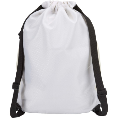 Logotrade promotional item picture of: Nomad GRS recycled sports drawstring bag with bottom compartment 18L