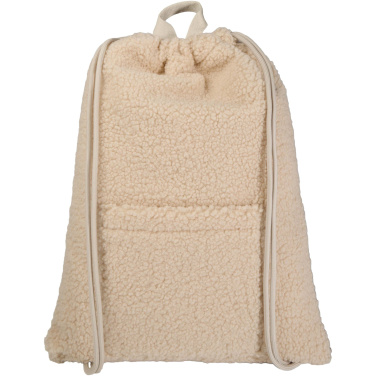 Logo trade promotional merchandise picture of: Bear GRS recycled sherpa drawstring backpack 9L