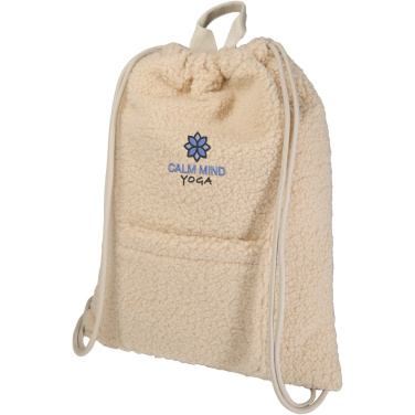 Logotrade corporate gift image of: Bear GRS recycled sherpa drawstring backpack 9L