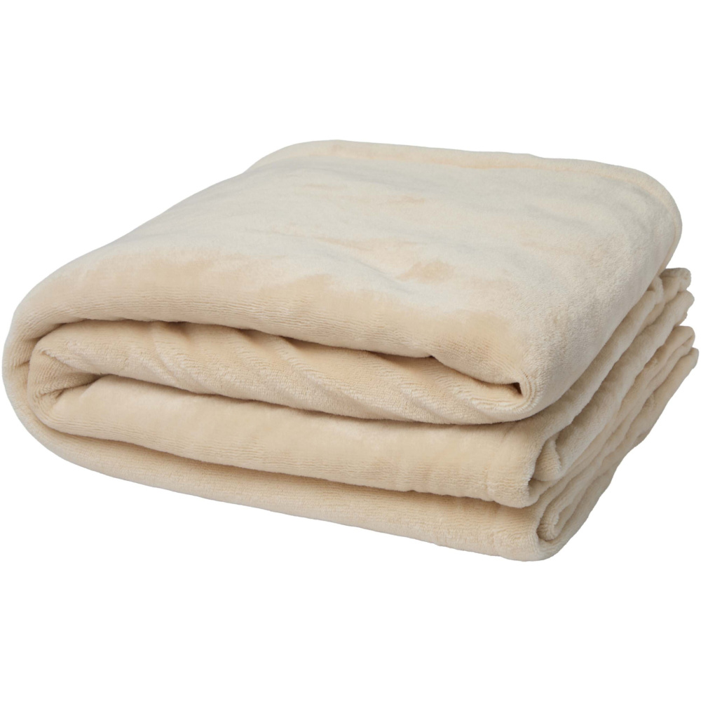 Logotrade promotional item image of: Ashen GRS recycled sherpa blanket