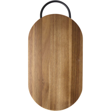Logo trade corporate gift photo of: Prestige acacia wood chopping board with bread knife