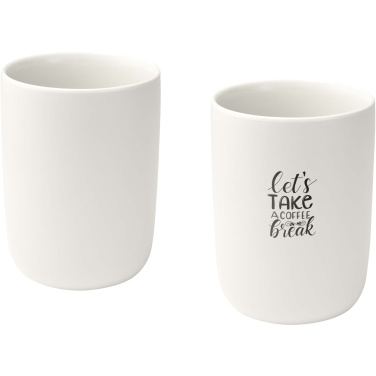 Logo trade promotional items image of: Male 350 ml ceramic cups - set of 2