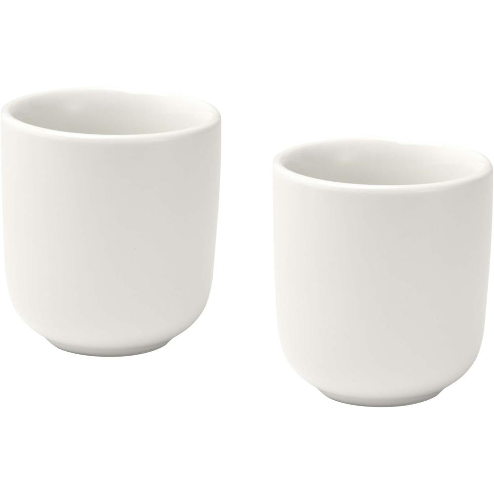 Logo trade business gift photo of: Male 90 ml ceramic espresso cups - set of 2
