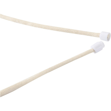 Logotrade promotional merchandise photo of: Adhab smartphone lanyard with bamboo details