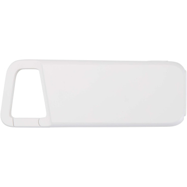 Logo trade business gift photo of: Alkes 5000 mAh 12W recycled plastic water resistant power bank with carabiner