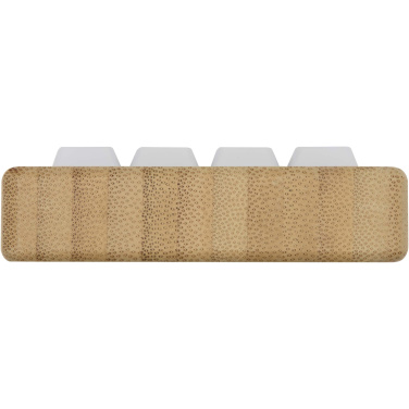 Logo trade corporate gifts picture of: Algol recycled plastic phone stand and fidget toy with bamboo details