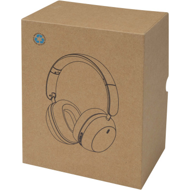 Logo trade advertising products image of: Hoggar recycled plastic over-ear foldeable ANC and ENC headphones