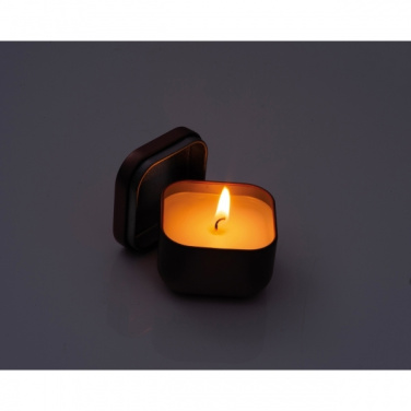 Logo trade corporate gifts picture of: Candle in tin PRAGUE