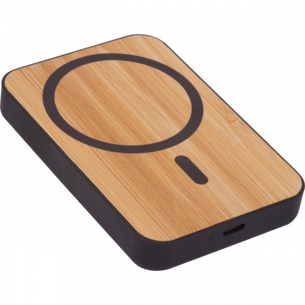 Logo trade corporate gifts picture of: Wireless power bank 5 000 mAh CAIRO