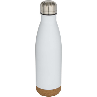 Logotrade promotional merchandise photo of: Cove 500 ml double wall vacuum insulated stainless steel water bottle with cork details