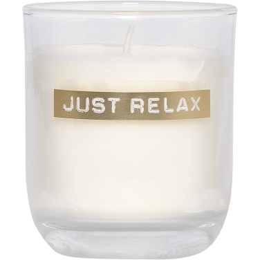 Logo trade promotional giveaway photo of: Wellmark Discovery 250 ml hand soap dispenser and 150 g scented candle set