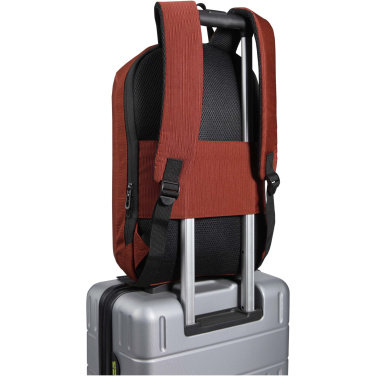 Logo trade business gifts image of: Luma 15" GRS recycled anti-theft laptop backpack 10L