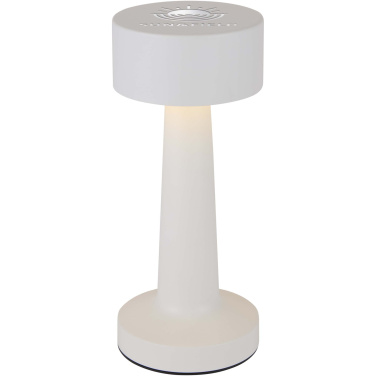 Logo trade business gift photo of: Aludra rechargeable dimmable table lamp with 3 light modes