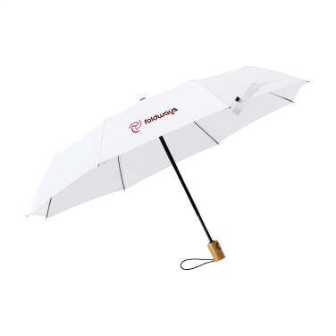Logo trade advertising products image of: Michigan foldable RCS RPET umbrella 21 inch