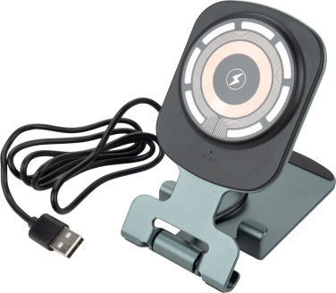 Logo trade promotional products picture of: Phone holder with wireless charger