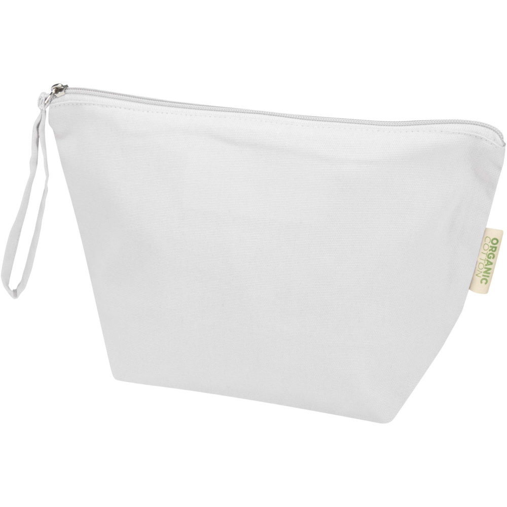 Logotrade promotional gift picture of: Odisha 180 g/m² OCS organic large accessory pouch 3L