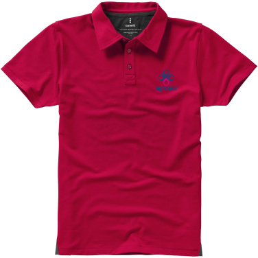 Logo trade promotional giveaways image of: Markham short sleeve men's stretch polo