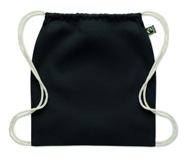 Logo trade advertising products picture of: Drawstring bag Fairtrade 180gr