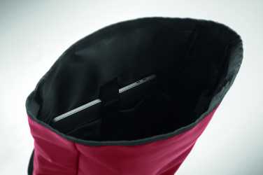 Logotrade promotional merchandise image of: Rolltop laptop rucksack 600D