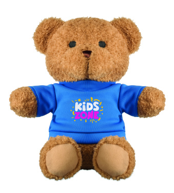 Logo trade promotional giveaway photo of: Teddy bear with t-shirt 23 cm