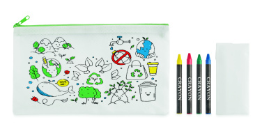 Logotrade advertising product picture of: Pencil case with 4 crayons