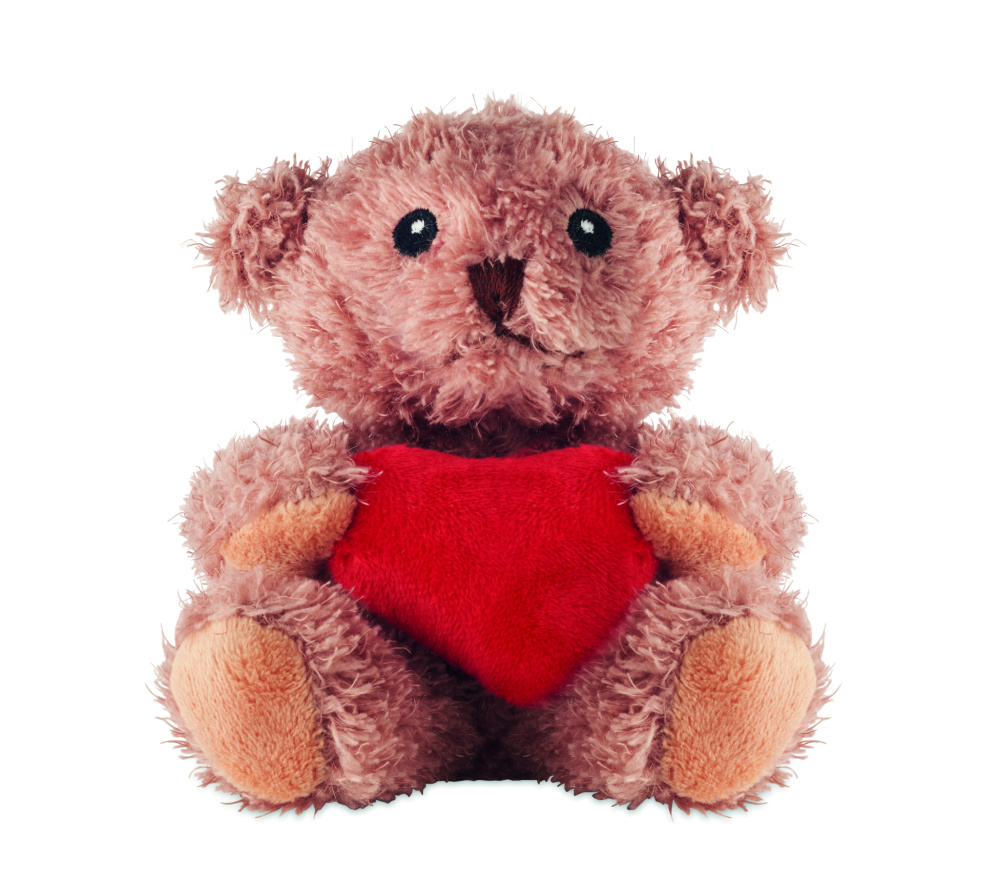 Logo trade advertising products picture of: Teddy bear plush with heart