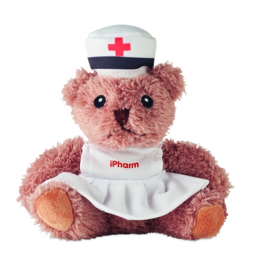 Logo trade promotional merchandise image of: Teddy bear plush nurse