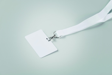 Logo trade promotional items image of: Lanyard badge 54 x 86mm