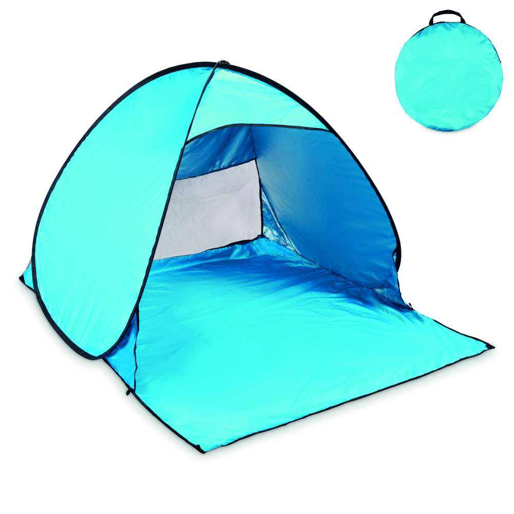 Logo trade promotional giveaways image of: Beach tent in 190T polyester