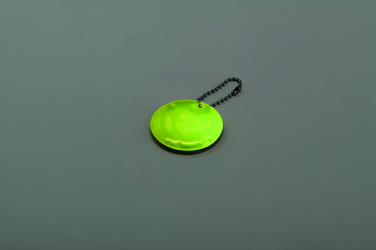 Logo trade business gifts image of: Round reflective keyring