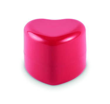 Logo trade advertising product photo of: Heart shape vegan lip balm