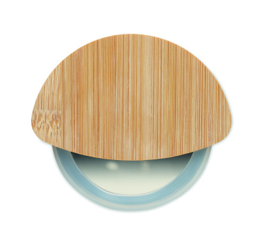 Logotrade promotional product picture of: Round bamboo pizza cutter