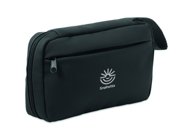 Logo trade promotional giveaway photo of: Toiletry bag 600D RPET