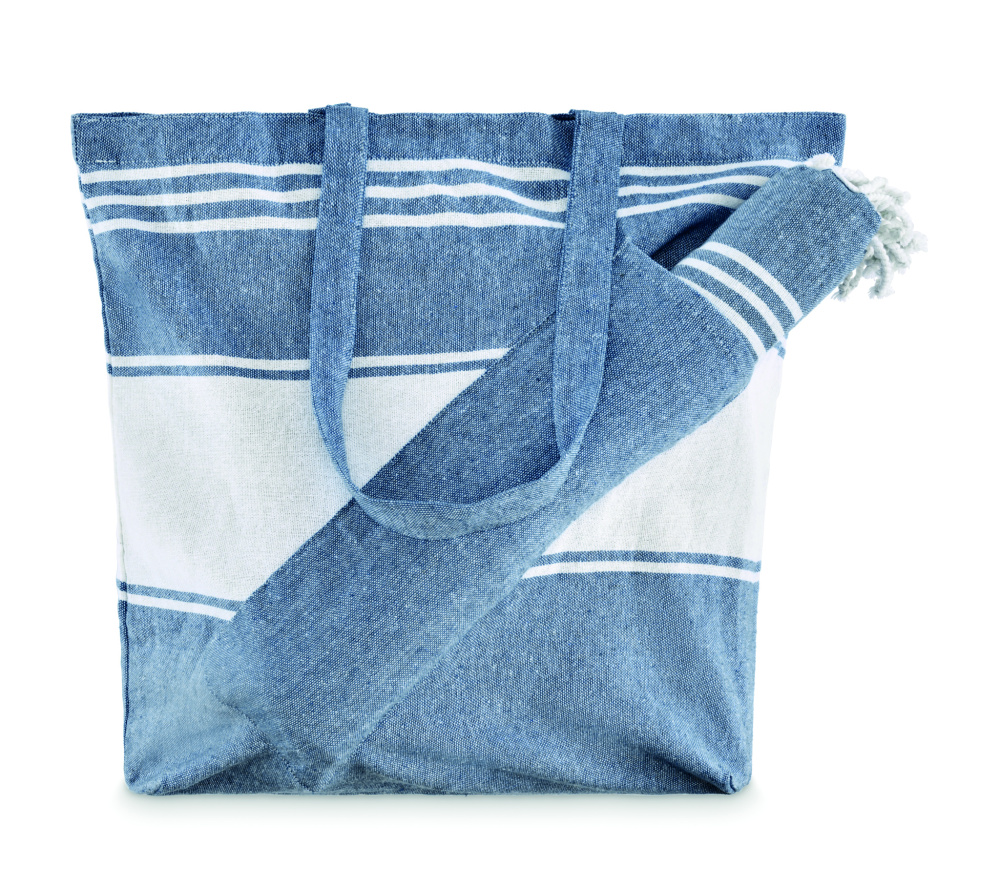Logotrade business gift image of: Beach bag with hammam towel