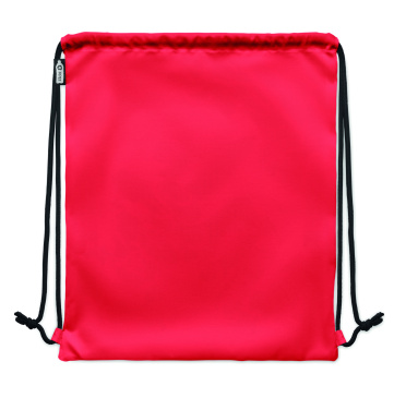 Logo trade corporate gifts picture of: Large drawstring bag 300D RPET