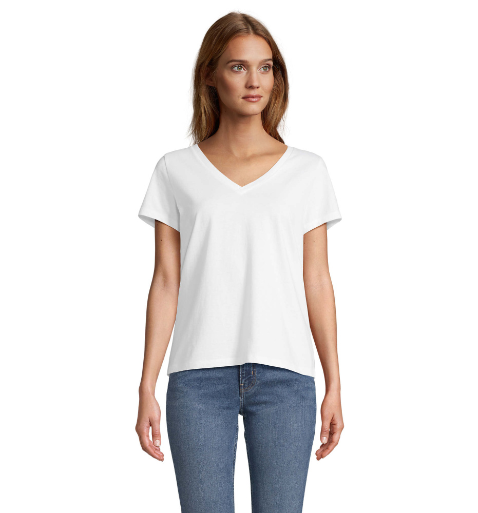 Logo trade promotional gifts picture of: REGENT V T-SHIRT WOMEN