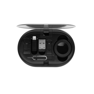 Logotrade promotional item picture of: Chargevix RCS rplastic Multi-functional 60W charging set