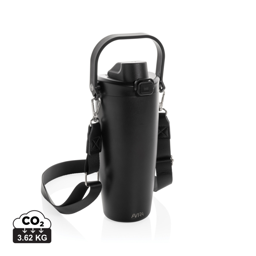 Logotrade corporate gift image of: Avira Ayala RCS re-steel duosip lockable crossbody tumbler
