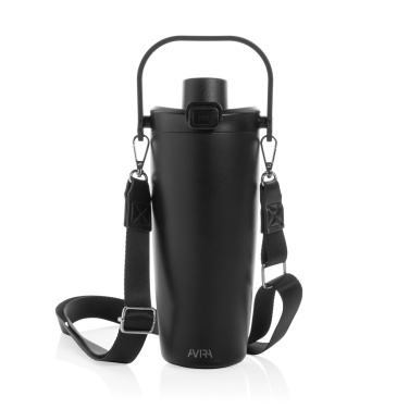 Logo trade promotional products image of: Avira Ayala RCS re-steel duosip lockable crossbody tumbler