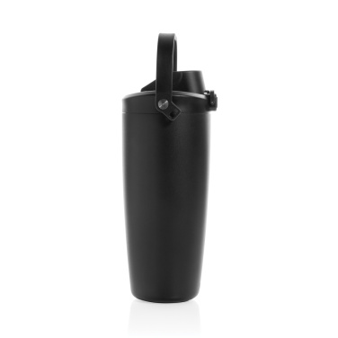 Logo trade corporate gifts image of: Avira Ayala RCS re-steel duosip lockable crossbody tumbler
