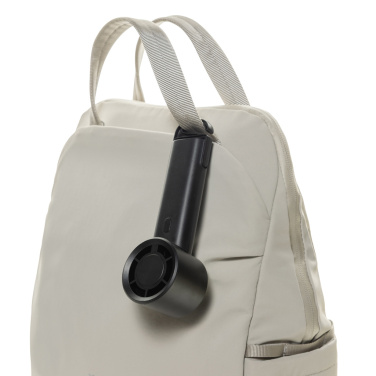 Logo trade promotional gifts picture of: Twist RCS recycled plastic re-chargeable portable fan