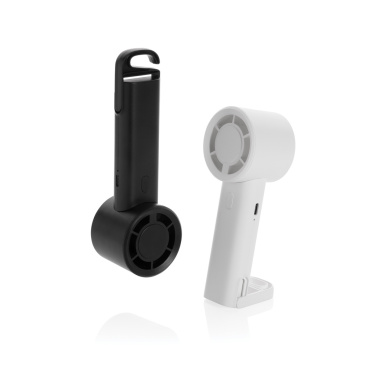 Logotrade business gift image of: Twist RCS recycled plastic re-chargeable portable fan