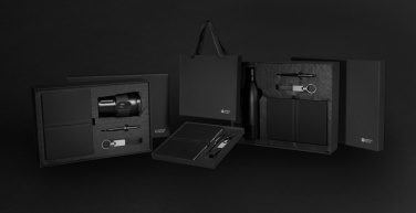 Logo trade promotional giveaway photo of: Swiss Peak RCS certified deluxe business gift set w/ tumbler