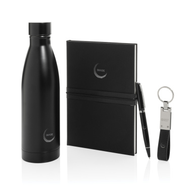 Logotrade advertising product picture of: Swiss Peak RCS deluxe business gift set w/ water bottle