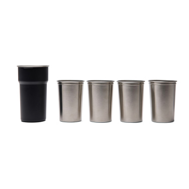 Logo trade promotional merchandise photo of: VINGA Parks RCS SS cup, 4 pcs, 250 ML