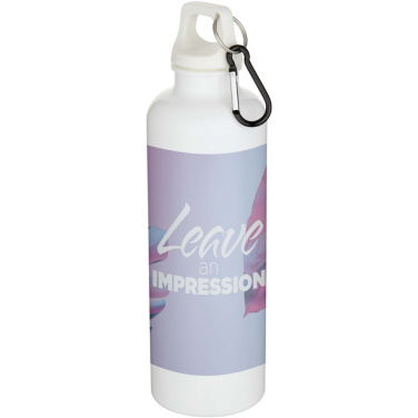 Logotrade promotional items photo of: Oregon 750 ml solid colour RCS recycled plastic water bottle with carabiner