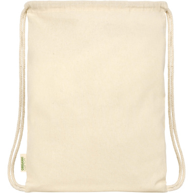 Logotrade promotional giveaways photo of: Odisha 100 g/m² OCS organic drawstring bag 5L