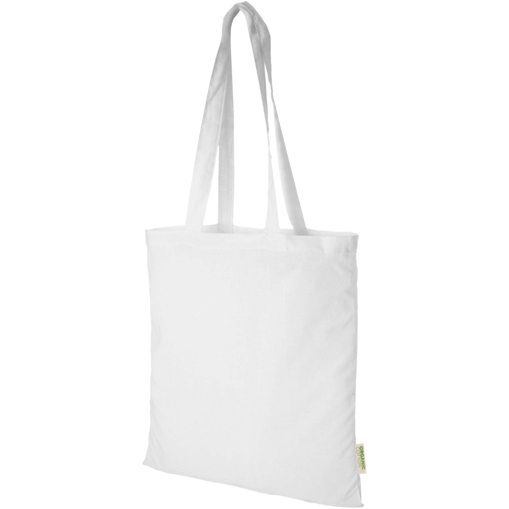 Logo trade advertising product photo of: Odisha 140 g/m² OCS organic tote bag 7L