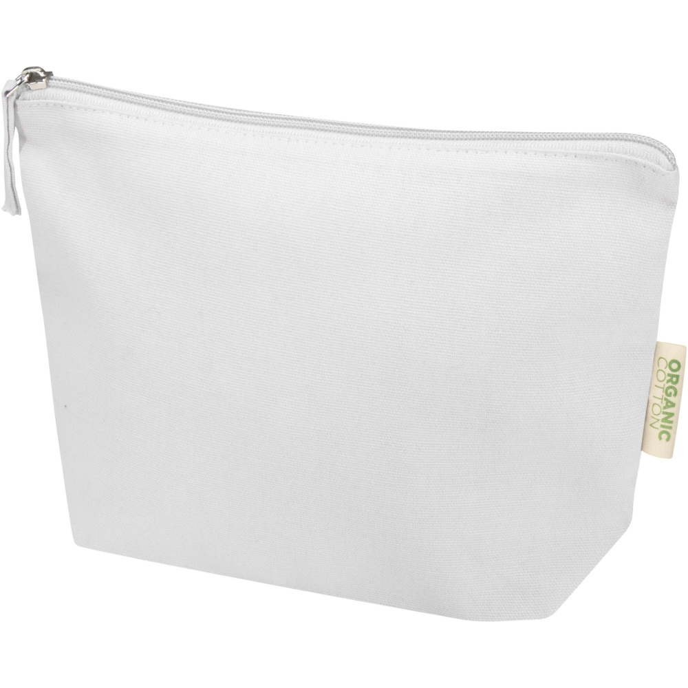 Logo trade promotional merchandise photo of: Odisha 180 g/m² OCS organic toiletry bag 1L